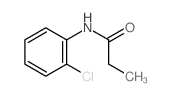Propanamide,N-(2-chlorophenyl)- Structure