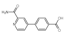 4-(2-Carbamoylpyridin-4-yl)benzoic acid Structure