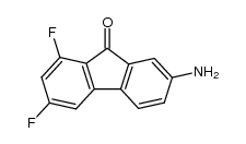 7-AMINO-1,3-DIFLUORO-9H-FLUOREN-9-ONE结构式