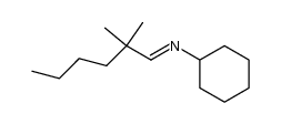 cyclohexyl-(2,2-dimethyl-hexylidene)-amine Structure