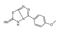 3-(4-methoxyphenyl)-[1,2,4]triazolo[3,4-b][1,3,4]thiadiazol-6-amine Structure