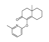 4a-methyl-1-((6-methylpyridin-2-yl)oxy)-4,4a,5,6,7,8-hexahydronaphthalen-2(3H)-one结构式