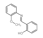 Phenol,2-[[(2-methoxyphenyl)imino]methyl]- structure
