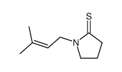 2-Pyrrolidinethione,1-(3-methyl-2-butenyl)- (8CI) Structure