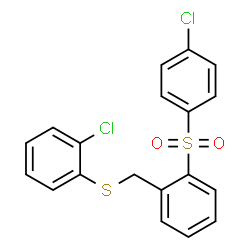 (4-CHLOROPHENYL)(2-([(2-CHLOROPHENYL)SULFANYL]METHYL)PHENYL)DIOXO-LAMBDA6-SULFANE Structure