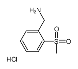 2-(Methanesulfonyl)benzylamine hydrochloride Structure