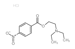 Benzoic acid, 4-nitro-, 2- (diethylamino)ethyl ester, hydrochloride Structure