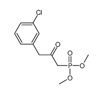 1-(3-chlorophenyl)-3-dimethoxyphosphorylpropan-2-one Structure