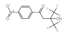 4,4,4-trifluoro-3-hydroxy-1-(4-nitrophenyl)-3-(trifluoromethyl)butan-1-one结构式