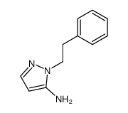 2-phenethyl-2H-pyrazol-3-ylamine结构式