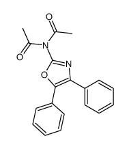 N-Acetyl-N-(4,5-diphenyl-2-oxazolyl)acetamide structure