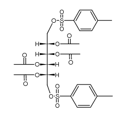 (2S,3S,4S,5S)-1,6-bis(tosyloxy)hexane-2,3,4,5-tetrayl tetraacetate Structure