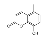 5-methyl-8-hydroxycoumarin Structure