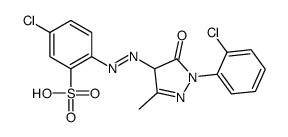 5-chloro-2-[[1-(2-chlorophenyl)-4,5-dihydro-3-methyl-5-oxo-1H-pyrazol-4-yl]azo]benzenesulphonic acid Structure