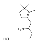 2-amino-1-(2,3,3-trimethylcyclopent-1-en-1-yl)-butane hydrochloride Structure
