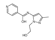 4-Pyridinecarboxamide,N-[1-(2-hydroxyethyl)-3-methyl-1H-pyrazol-5-yl]-(9CI) picture