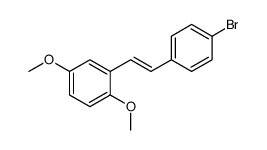 2-[2-(4-bromophenyl)ethenyl]-1,4-dimethoxybenzene Structure