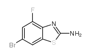 2-BENZOTHIAZOLAMINE, 6-BROMO-4-FLUORO- Structure