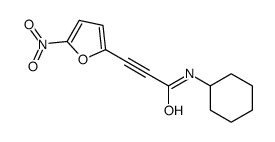 N-cyclohexyl-3-(5-nitrofuran-2-yl)prop-2-ynamide Structure