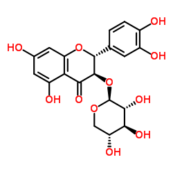 Taxifolin 3-O-beta-D-xylopyraside Structure