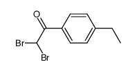 α,α-Dibrom-4-ethylacetophenon结构式