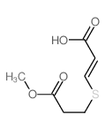 (E)-3-(2-methoxycarbonylethylsulfanyl)prop-2-enoic acid Structure