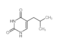 2,4(1H,3H)-Pyrimidinedione,5-(2-methylpropyl)- Structure