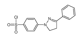 4-(5-phenyl-3,4-dihydropyrazol-2-yl)benzenesulfonyl chloride Structure