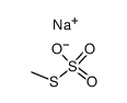 sodium S-methyl sulfothioate Structure