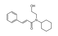 N-(2-hydroxy-ethyl)-N-cyclohexyl-trans-cinnamamide结构式