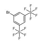 [3-bromo-5-(pentafluoro-λ6-sulfanyl)phenyl]-pentafluoro-λ6-sulfane结构式