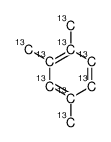 13C-1,2,4-trimethylbenzene Structure