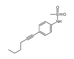 N-(4-hex-1-ynylphenyl)methanesulfonamide Structure