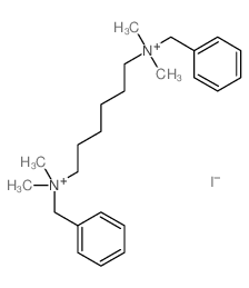 benzyl-[6-(benzyl-dimethyl-ammonio)hexyl]-dimethyl-azanium结构式