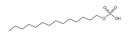 tetradecyl hydrogen sulphate structure