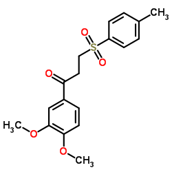 1-(3,4-Dimethoxyphenyl)-3-[(4-methylphenyl)sulfonyl]-1-propanone Structure