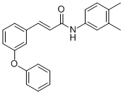 (E)-N-(3,4-DIMETHYLPHENYL)-3-(3-PHENOXYPHENYL)-2-PROPENAMIDE结构式