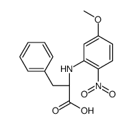 (2S)-2-(5-methoxy-2-nitroanilino)-3-phenylpropanoic acid结构式