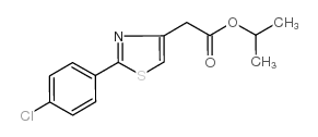 propan-2-yl 2-[2-(4-chlorophenyl)-1,3-thiazol-4-yl]acetate结构式