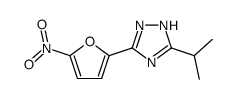 5-ISOPROPYL-3-(5-NITROFURAN-2-YL)-1H-1,2,4-TRIAZOLE结构式