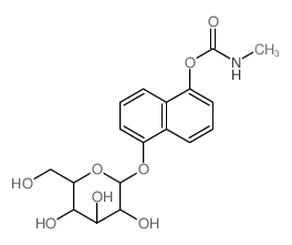 5-(N-Methylcarbamoyloxy)-1-naphthyl-beta-D-glucopyranoside Structure