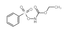 ethyl N-(benzenesulfonyloxy)carbamate结构式