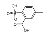 5-methyl-2-sulfobenzoic acid结构式