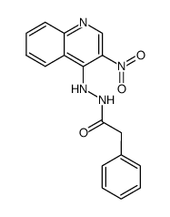 Phenyl-acetic acid N'-(3-nitro-quinolin-4-yl)-hydrazide结构式