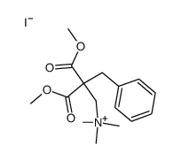 2-benzyl-3-methoxy-2-(methoxycarbonyl)-N,N,N-trimethyl-3-oxopropan-1-aminium iodide Structure