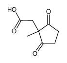 (1-methyl-2,5-dioxo-cyclopentyl)acetic acid结构式