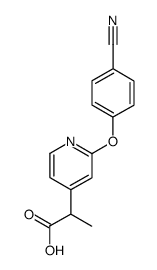 2-[2-(4-Cyano-phenoxy)-pyridin-4-yl]-propionic acid Structure