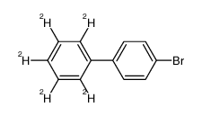 4'-bromo-2,3,4,5,6-pentadeuterio-biphenyl结构式