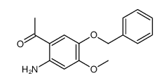 1-[2-氨基-4-甲氧基-5-(苯基甲氧基)苯基]-乙酮结构式