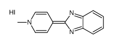 2-(1-methylpyridin-1-ium-4-yl)-1H-benzimidazole,iodide结构式